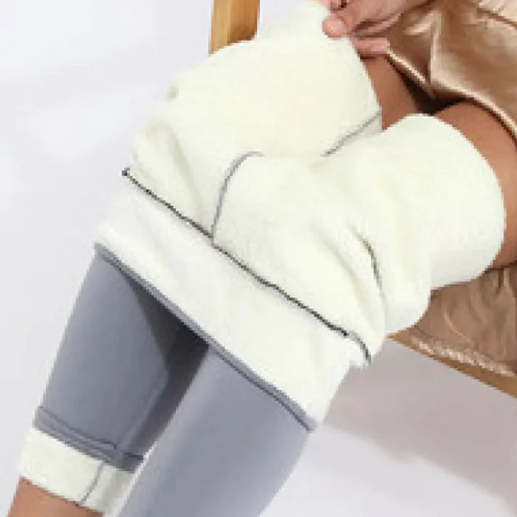 Aconchego Fit-Leggings Acolchoadas de Veludo Luxo