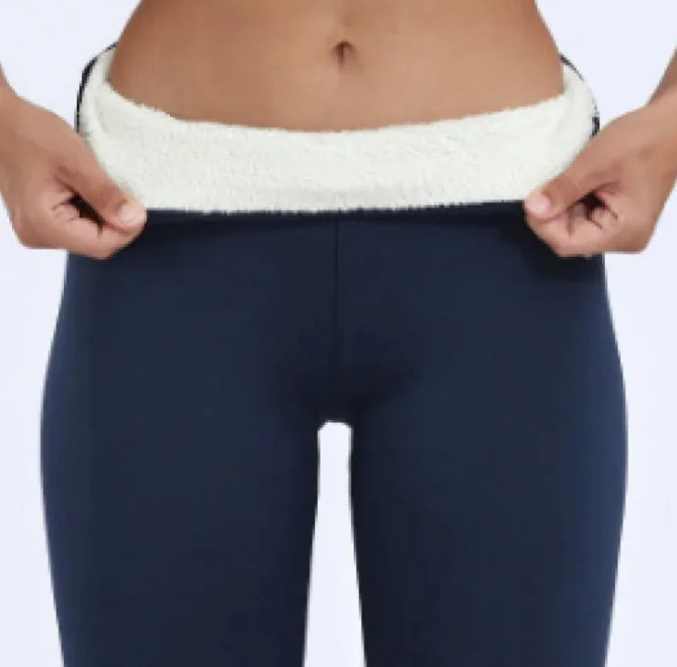 Aconchego Fit-Leggings Acolchoadas de Veludo Luxo