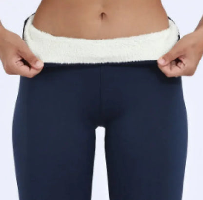 Aconchego Fit-Leggings Acolchoadas de Veludo Luxo